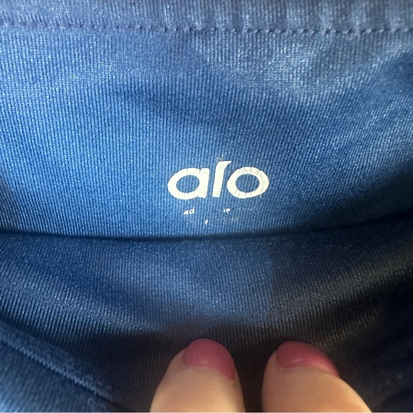 Alo Yoga Airbrush Navy Camouflage Print Leggings Size Small - Picture 2 of 7